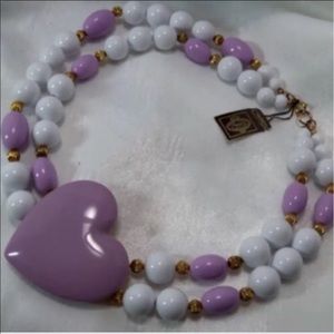 Lovely Vintage Citation Heart Necklace